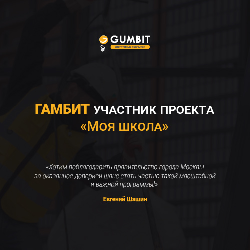ГАМБИТ стал участником проекта «Моя школа»